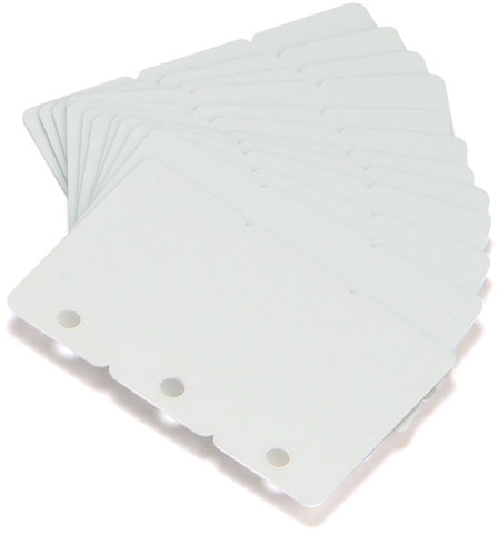 ZEBRA BLANK CARDS CR-80 30 MIL 3 PART 500/BOX WHI