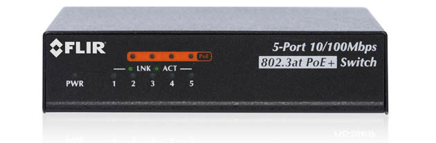 FLIR SWITCH 4-PORT POE 60W PLUS 1 LAN PORT