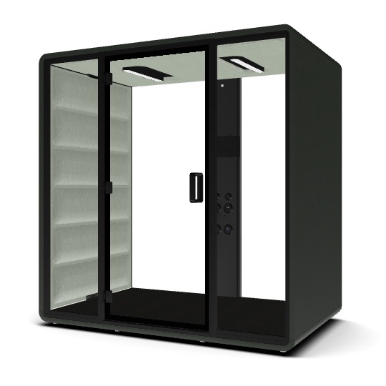 HUSHOFFICE POD FREE MEDIUM LIGHT GREY/COSMOS GREY