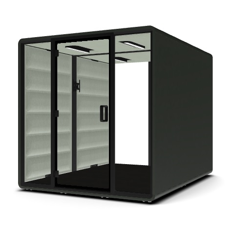 HUSHOFFICE POD FREE LARGE LIGHT GREY/COSMOS GREY