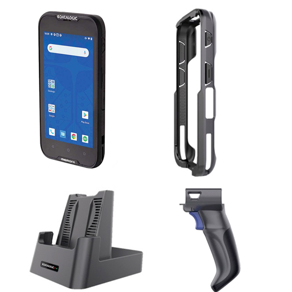 Datalogic Memor 11 Full Touch PDA, Wi-Fi+LTE, 4GB/32GB, High Performance 2D Imager with Green Spot, Android v11 with GMS, Black