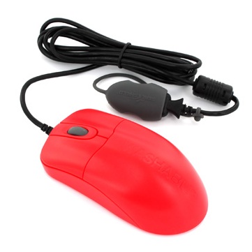 SEAL MOUSE IP68 SCROLL USB RED
