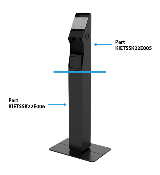Element Self-Service Kiosk Floor Stand Base Black for SSK-22E