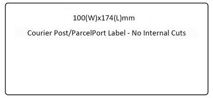 LABEL THERM PERM 100X174 400/R 25MM COURIER POST
