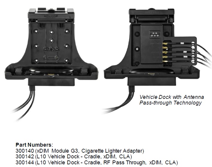 ZEBRA DOCK VEHICLE RF PASS THROUGH/DIM/CLA L10