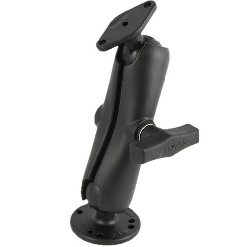 ZEBRA RAM DOUBLE BALL MNT W/DIAMOND PLATE ADAPTER