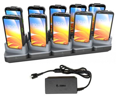 ZEBRA MULTIDOCK KIT CHARGE 10-BAY TC501 W/BOOT