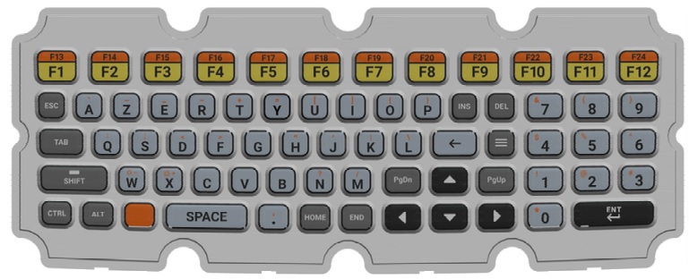 ZEBRA KEYBOARD AZERTY SPARE ELASTOMER FOR VC8300