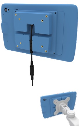 ZEBRA EXPANSION BACK H/C BLUE W/VESA ET4X 10IN