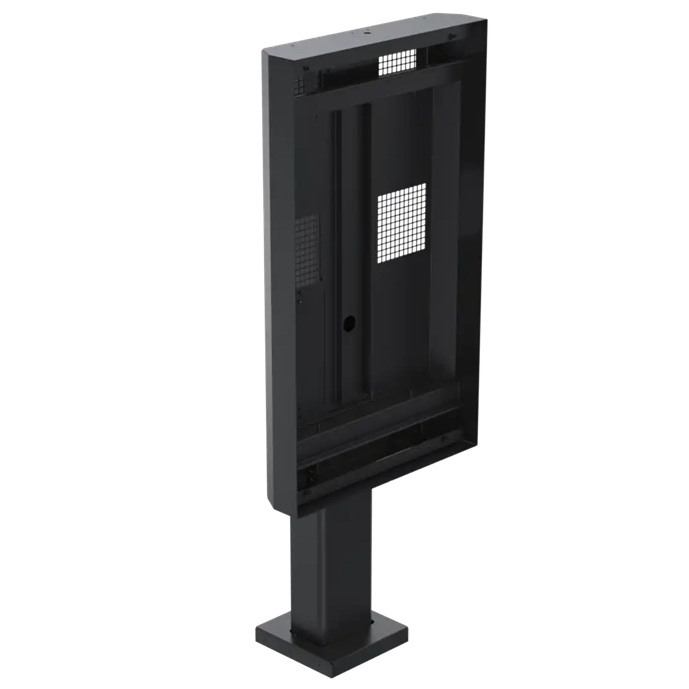 SPACEPOLE OUTDOOR MENU BOARD SINGLE +FC OH55DX BLK