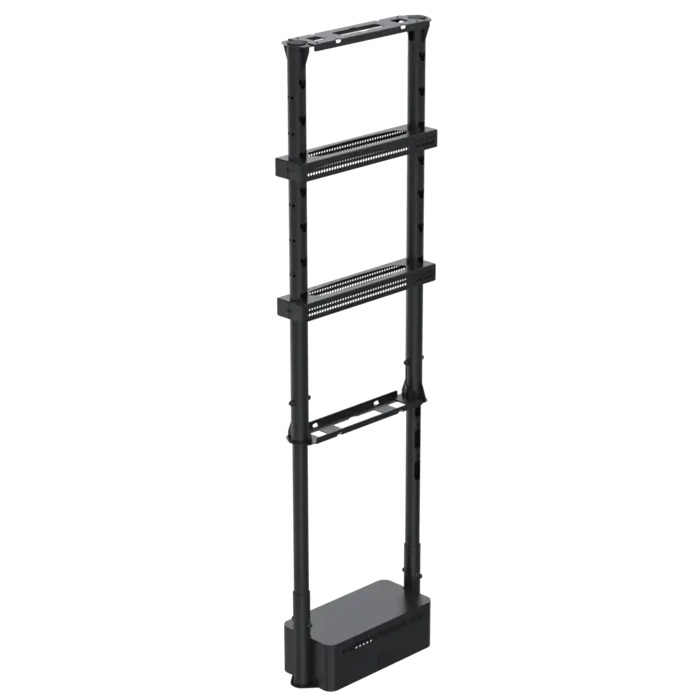 SPACEPOLE FLOOR MNT HEIGHT ADJ D/SIDED 42-75IN BLK