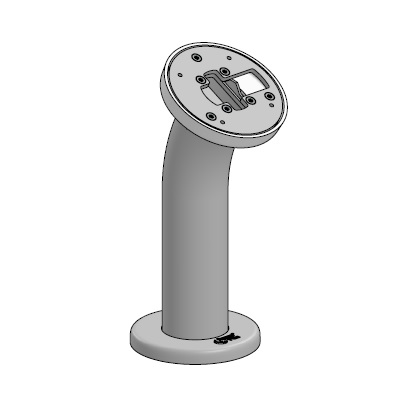 SPACEPOLE SELECT POLE CURVED 30/DEG FIXED BLK