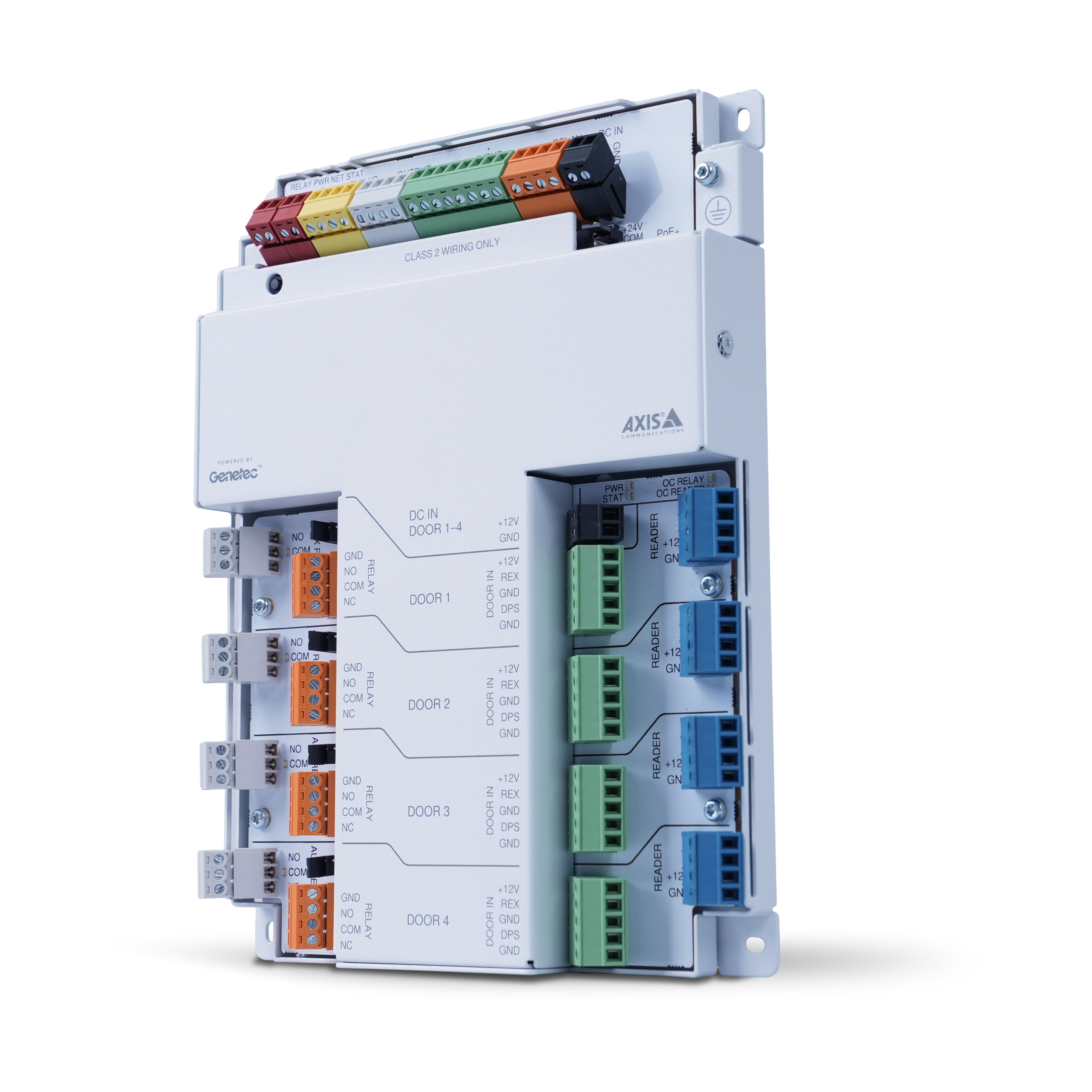 Axis A1710 Controller Powered by Genetec™ – 4-door, supports up to 8 OSDP readers. Softwire ACAP Included.