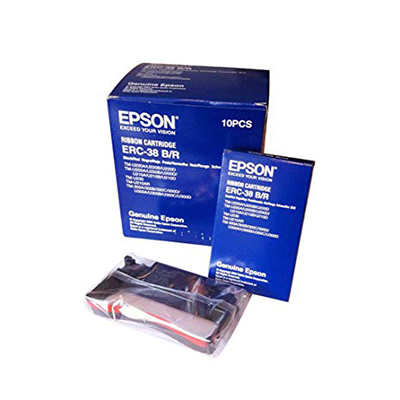 EPSON RIBBON CARTRIDGE ORIGINAL ERC38  RED/BLACK
