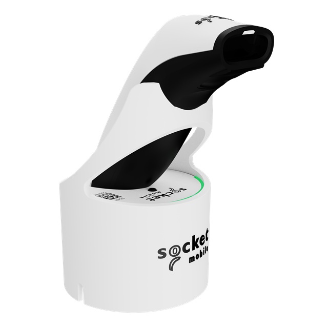 SocketScan® S741 Performance Bluetooth LE Barcode Reader, White & Magic Dock White