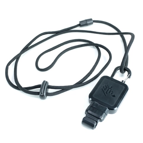 Zebra Lanyard, Retractor, Silicon Sleeve - CS6080 Cordless (Midnight Black)