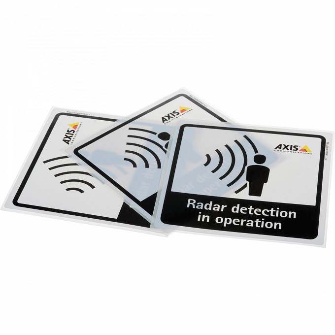 AXIS RADAR DETECTION STICKER 10/PK