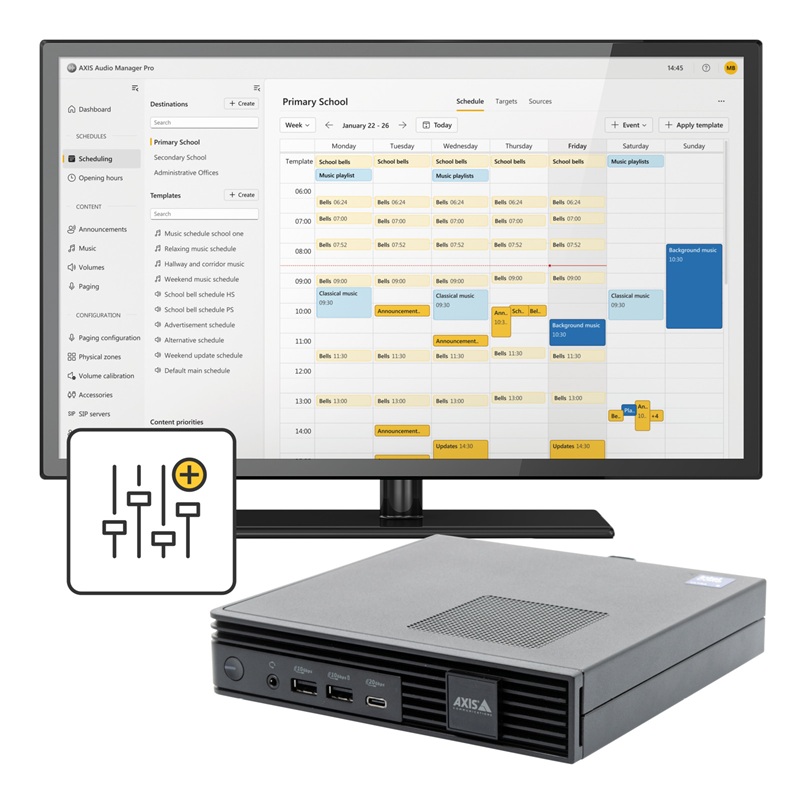AXIS AUDIO MANAGER PRO C7110