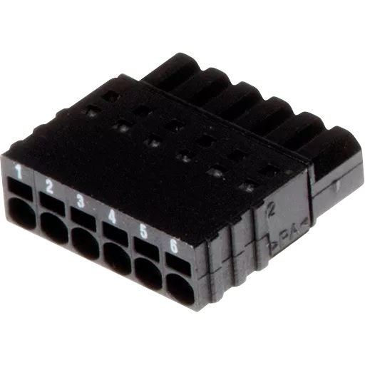 AXIS CONNECTOR A 6-PIN 2.5MM STR 10/PK