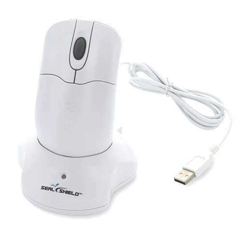 SEAL MOUSE IP68 SCROLL 2.4GHZ USB WHI