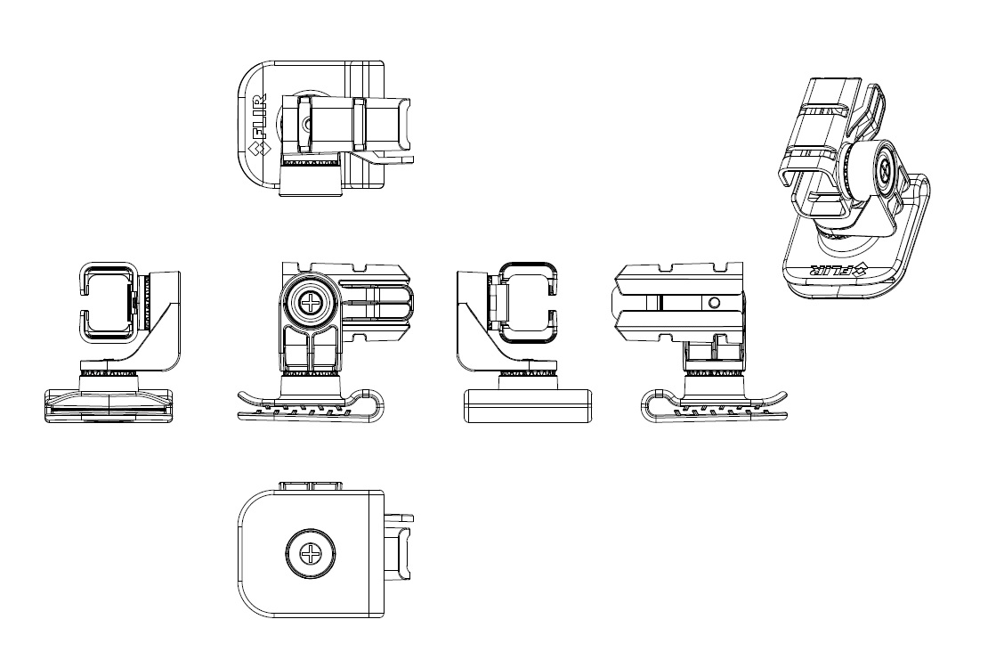 FLIR TRUWITNESS MOUNT VEST/EPAULETTE 4/PK