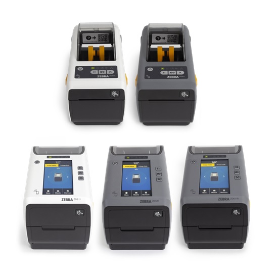 Thermal Transfer Printer (74M) ZD611, Healthcare, Color Touch LCD; 300 dpi, USB, USB Host, Ethernet, BTLE5, APAC Cord Bundle (EU, UK, AUS, JP), Swiss