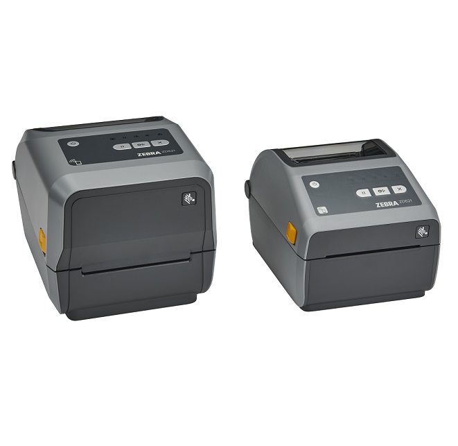 Zebra Printer ZD621, Thermal Transfer, Desktop, 203DPI, BTLE5, USB, USB Host, Ethernet, Multi, Cutter, Swiss Font, EZPL
