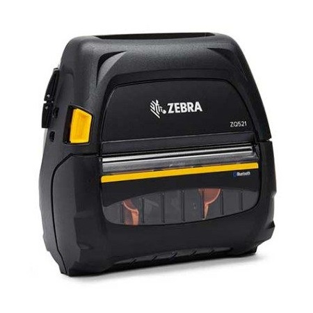 Zebra Printer ZQ521, Direct Thermal, Mobile, Label, 4", BT4, Wireless LAN, Standard Battery