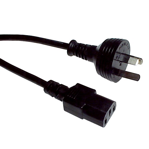 Power Cable IEC-C13 (CAIEC) 10A 1.8M Black ANZ